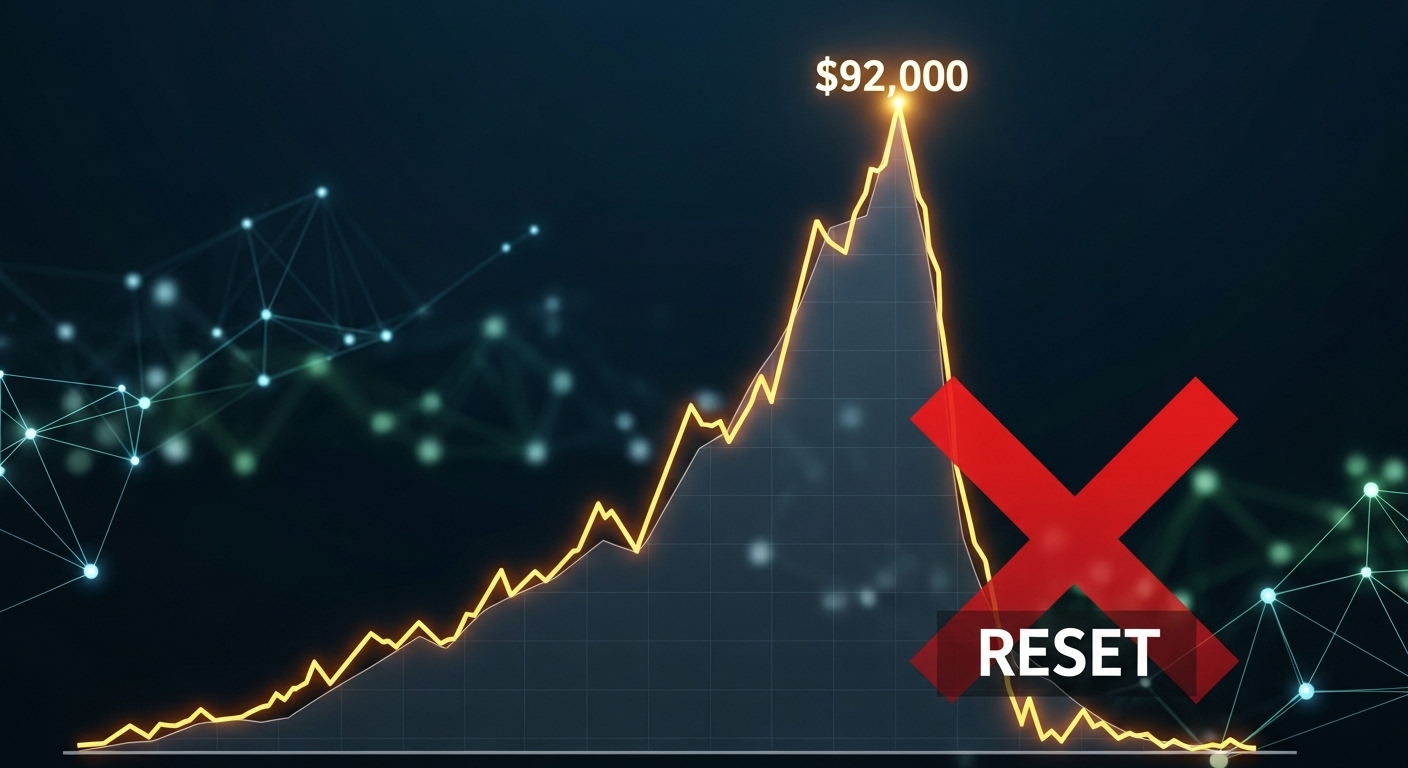 How Bitcoin Could Reach and Then Fall From $92,000 erases all gains