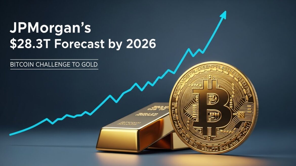 Bitcoin Challenge To Gold: JPMorgan's $28.3T Forecast By 2026