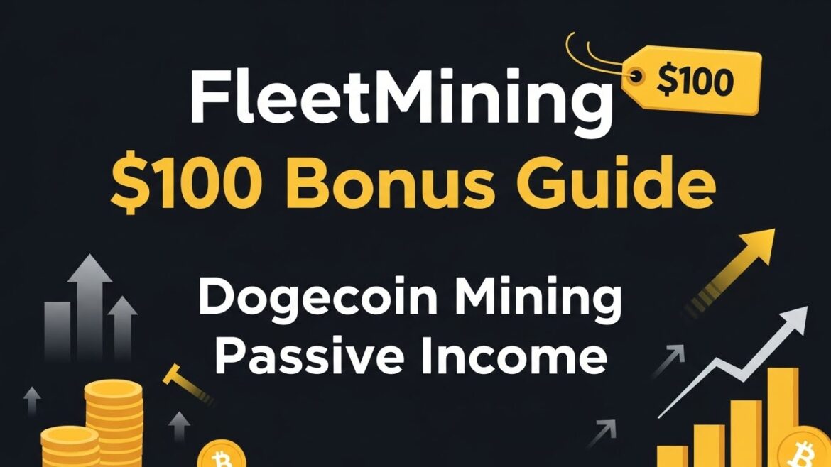 Dogecoin Mining Passive Income FleetMining $100 Bonus Guide