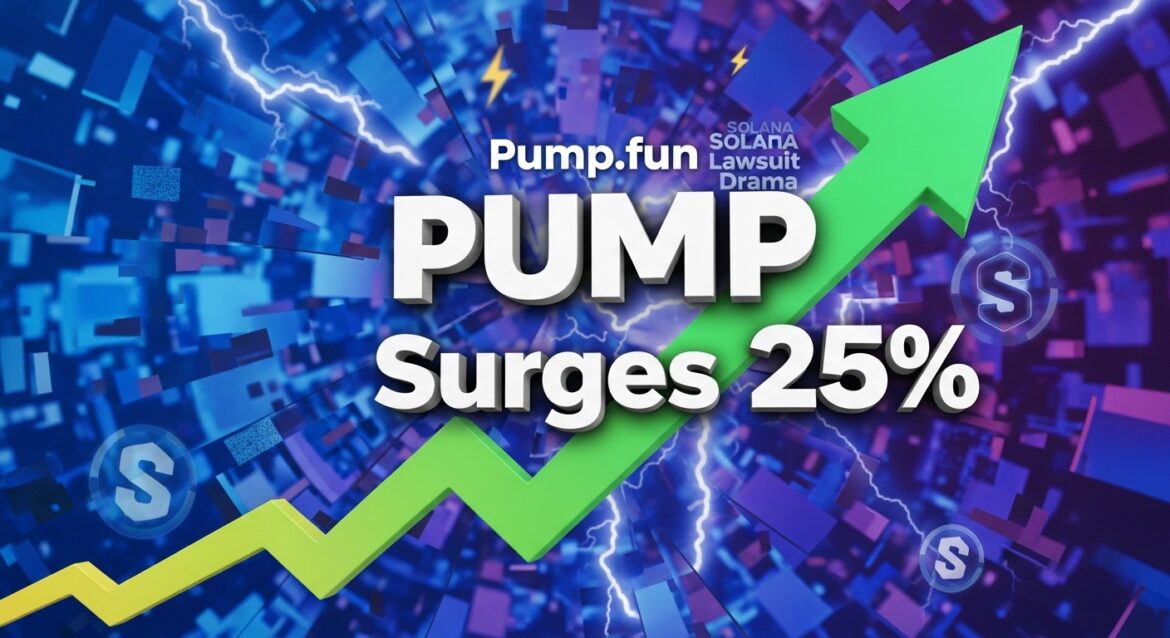 PUMP Surges 25% Amid Pump.fun Solana Lawsuit Drama